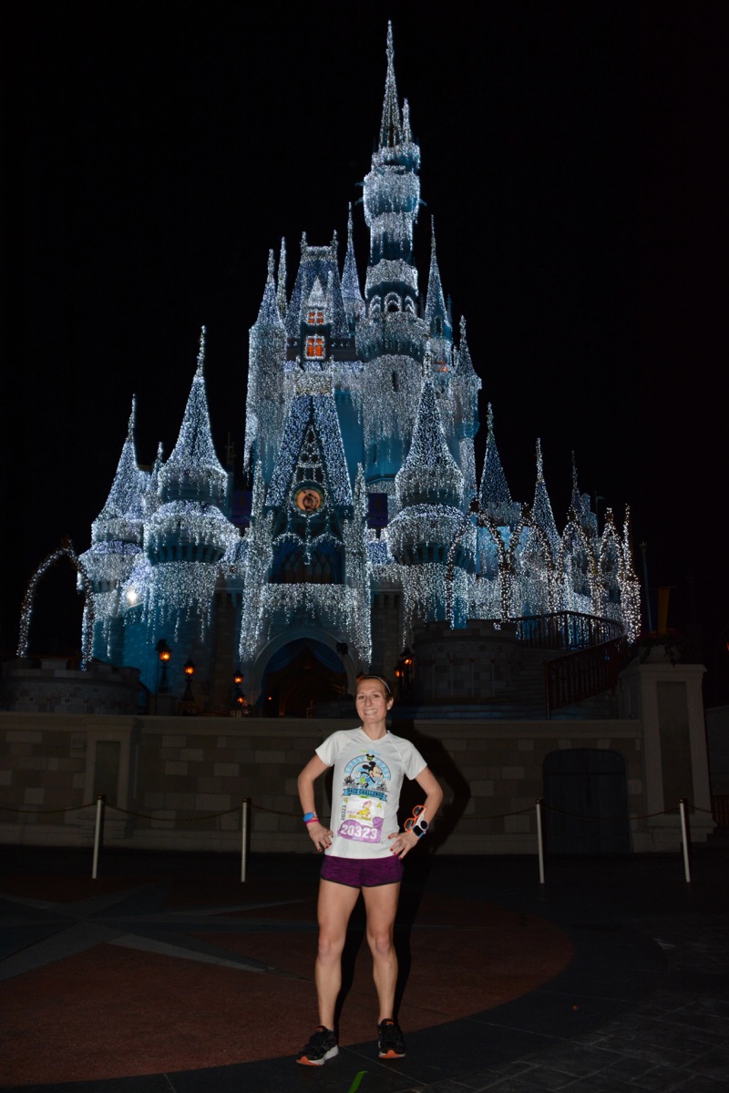 Amelia in front of Cinderella's Castle