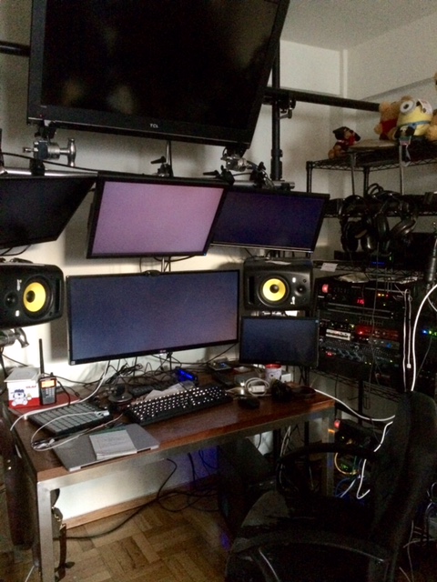 My manager's home computer setup is absolutely nuts and this is coming from a pretty big gadget nerd.