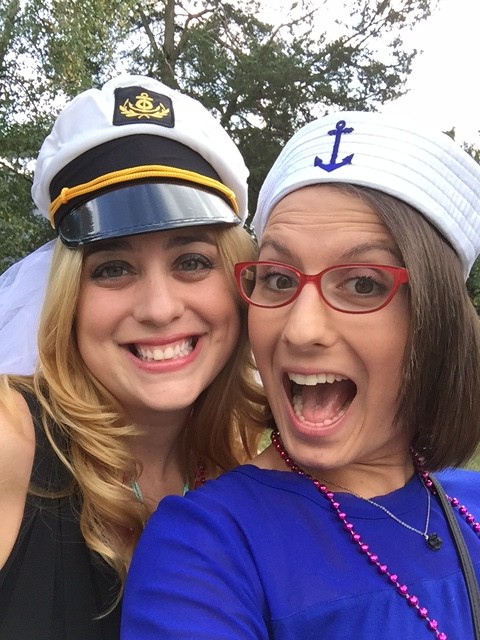 She wanted a nautical theme so we all had sailor hats! We looked ridiculous and it was awesome!