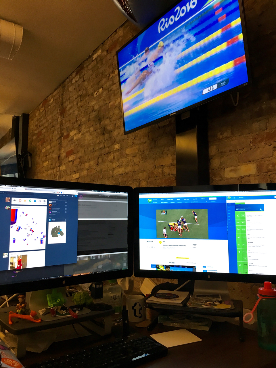 How I watch the Olympics while at work