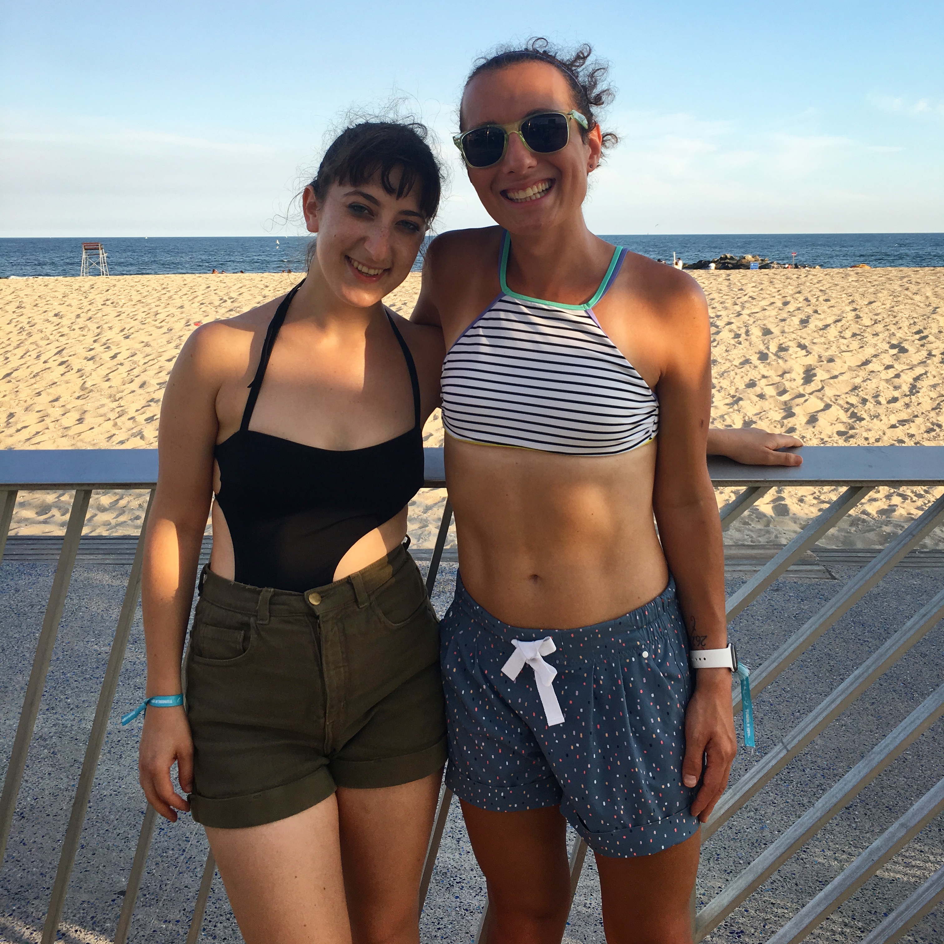 Me and Tamar at the Tumblr beach trip!