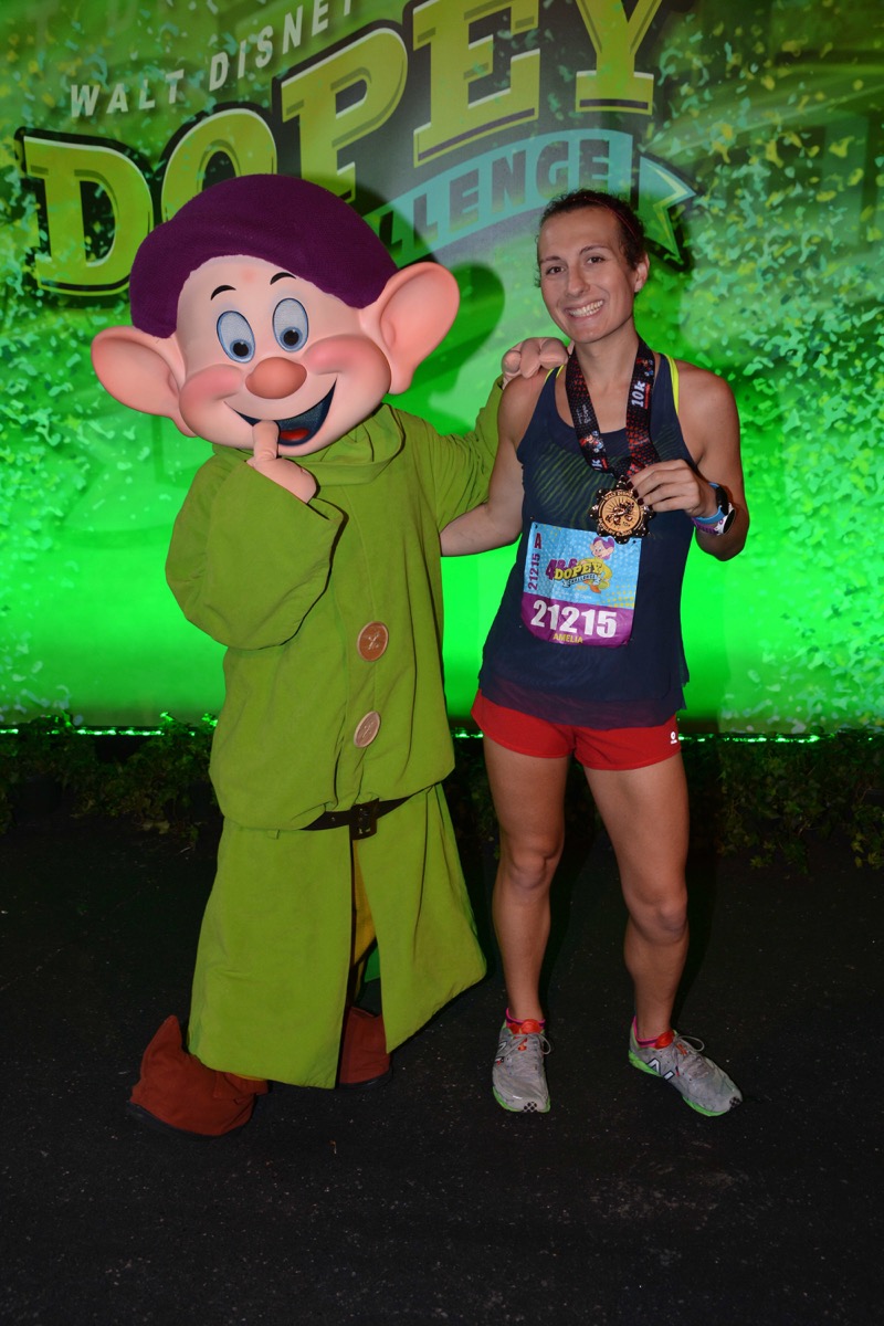 Amelia Gapin with Dopey