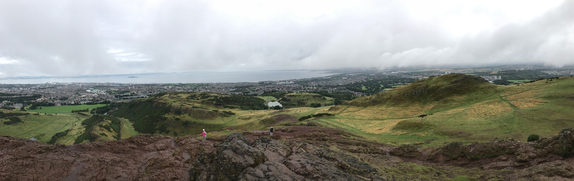 Check this view from the top of Arthur's Seat.