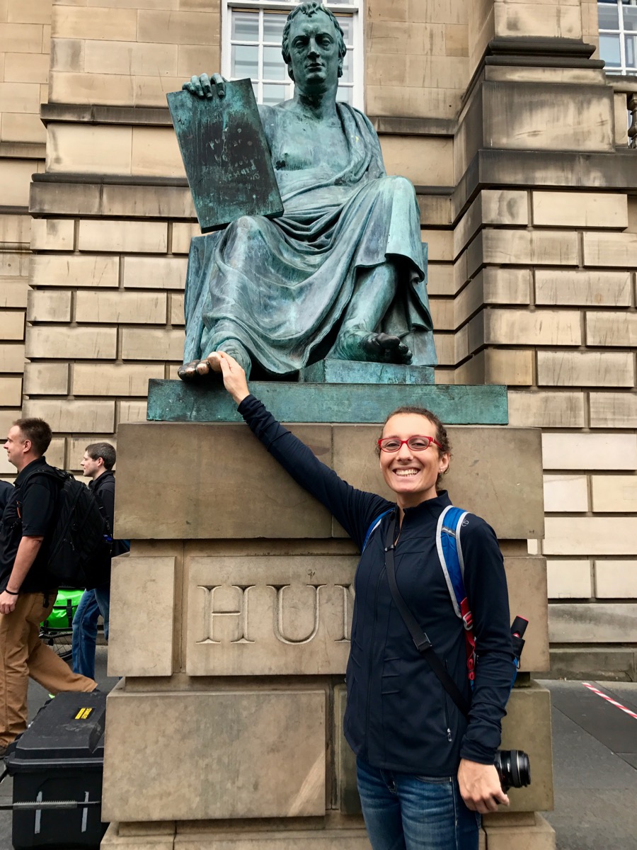 Yeah, I rubbed David Hume's toe. It was weird, but apparently it's a thing?