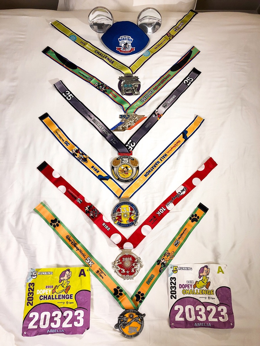 Dopey Challenge Medal Collection